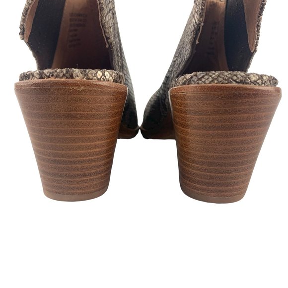 *New* GENTLE SOULS Harlie Snake Print Embossed Leather Booties - Picture 7 of 12